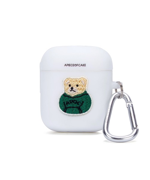 Patch Bear AIRPODS Case_White