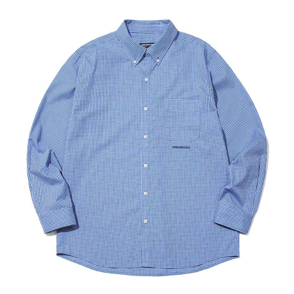 Essential Gingham Check Shirt_Blue